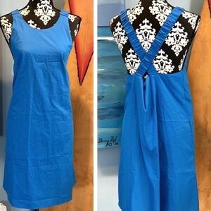 NWT, MNG, (FIRM PRICE),Gorgeous Blue, Cross-Back Easy Dress,Simply Timeless, L